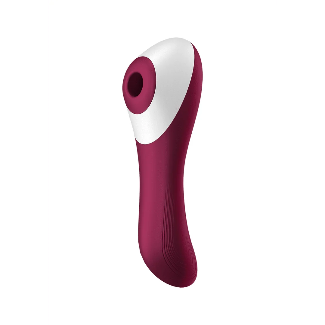 Vibrador de presión de aire Satisfyer, vibrador de punto G, Dual Crush, vibrador doble insertable de presión de aire, rojo vino Satisfyer - Imagen 5