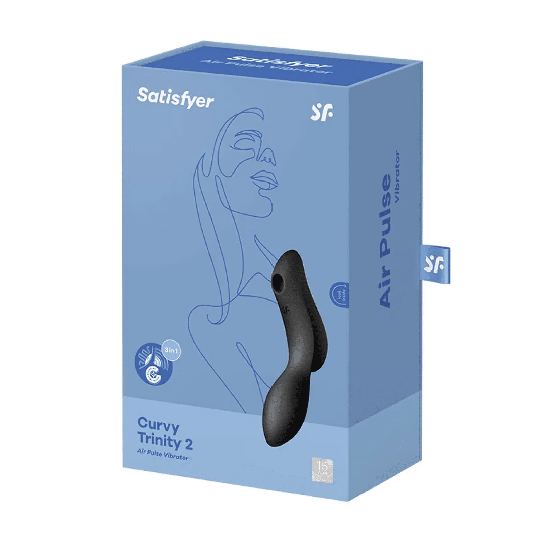 Satisfyer | Vibrador de aire | Vibrador para el punto G | Curvy Trinity 2 | Vibrador insertable de ondas de aire Satisfyer - Imagen 4