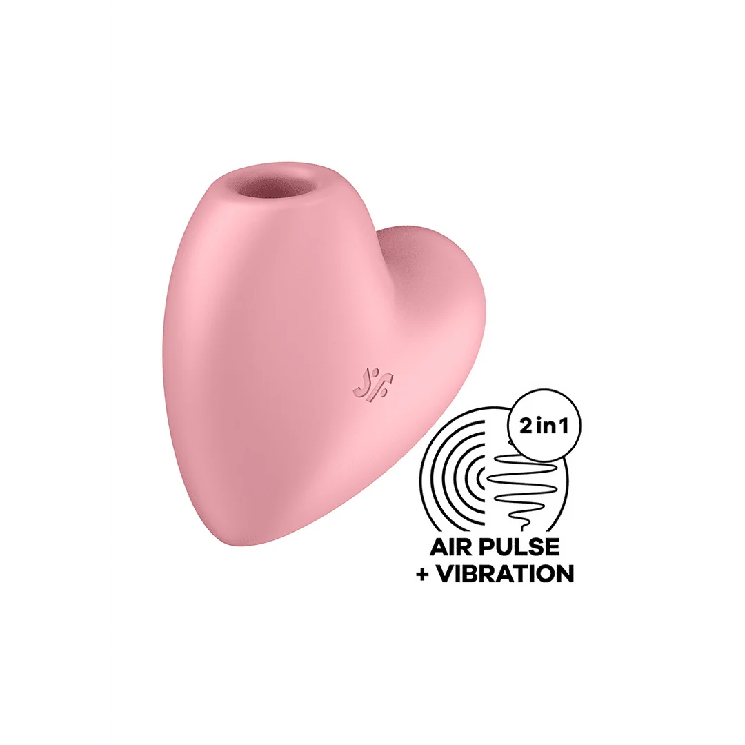 Vibrador de ondas de aire Satisfyer – Estimulador de clítoris – Cutie Heart - Air Pulse Stimulator and Vibration - Light Satisfyer - Imagen 5