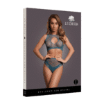 Conjunto de lencería con detalles de rejilla y abertura frontal para un look sensual con curvas - LIN - Imagen 25