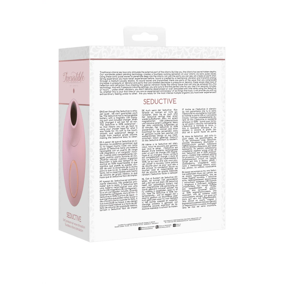 Vibrador de presión de aire – Estimulador de clítoris – Verleidelijk - Air Pulse Vibrator Irresistible by Shots - Imagen 8