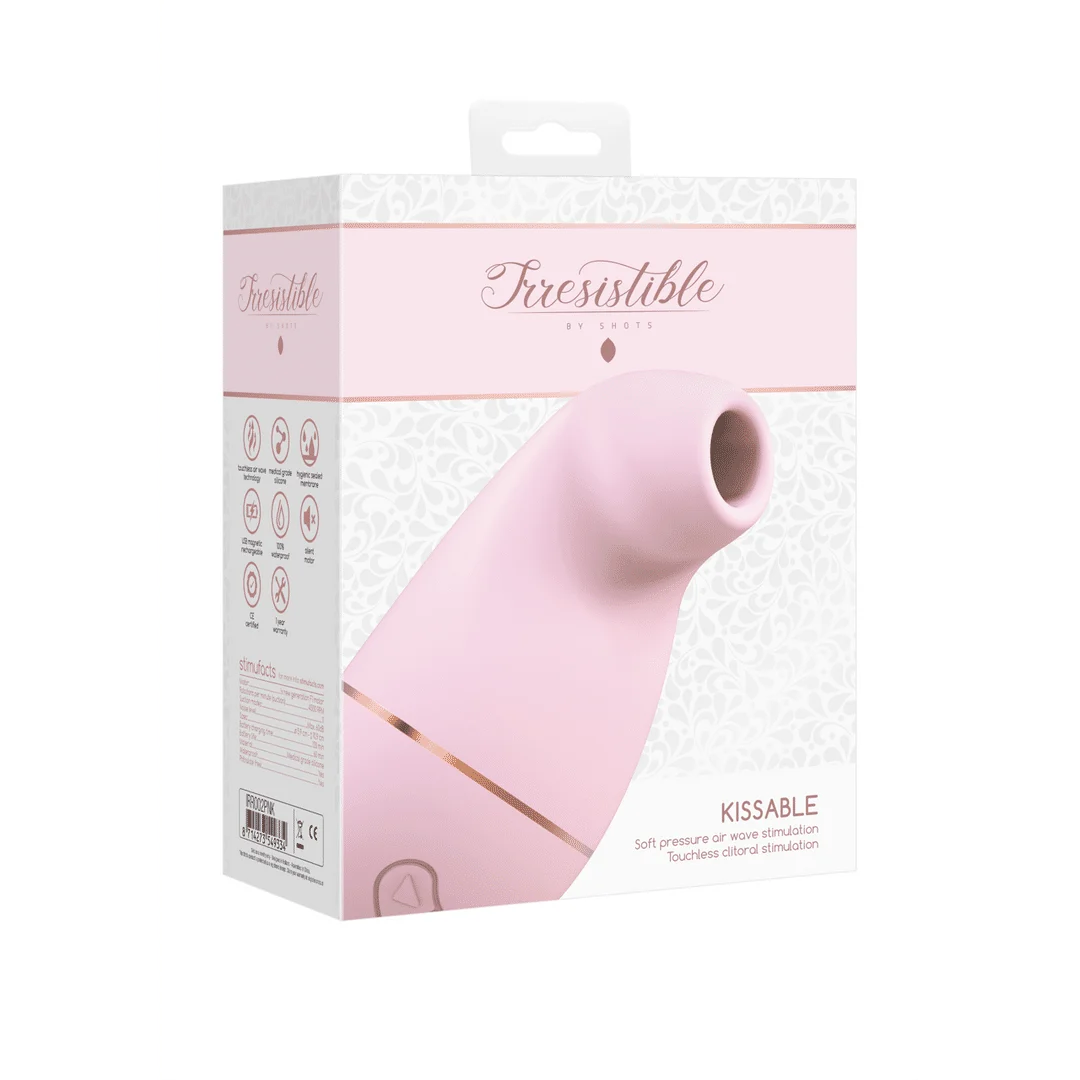 Vibrador de presión de aire – Estimulador de clítoris – Kissable - Vibrador de succión Irresistible by Shots - Imagen 7