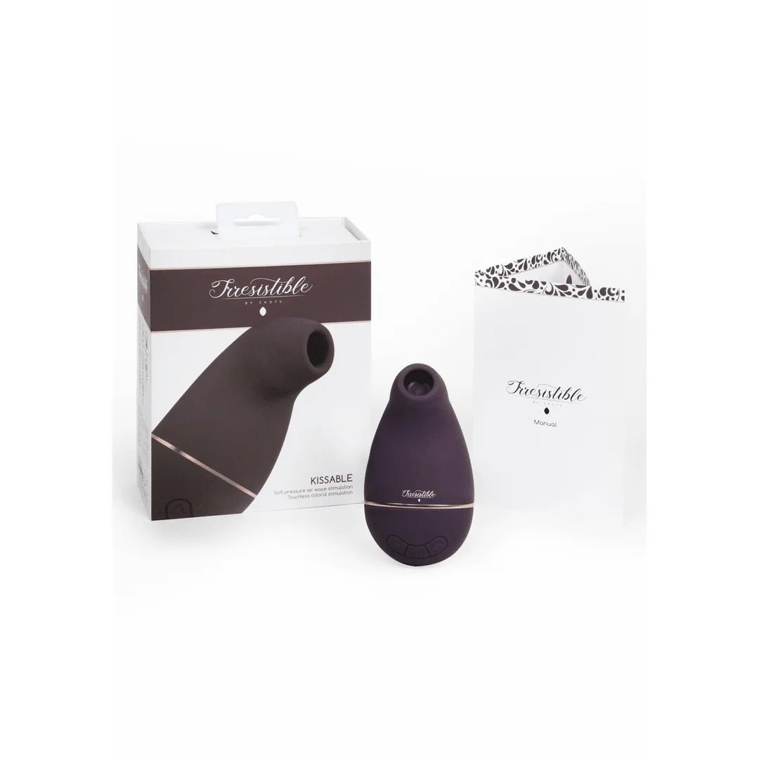 Vibrador de presión de aire – Estimulador de clítoris – Kissable - Vibrador de succión Irresistible by Shots - Imagen 15