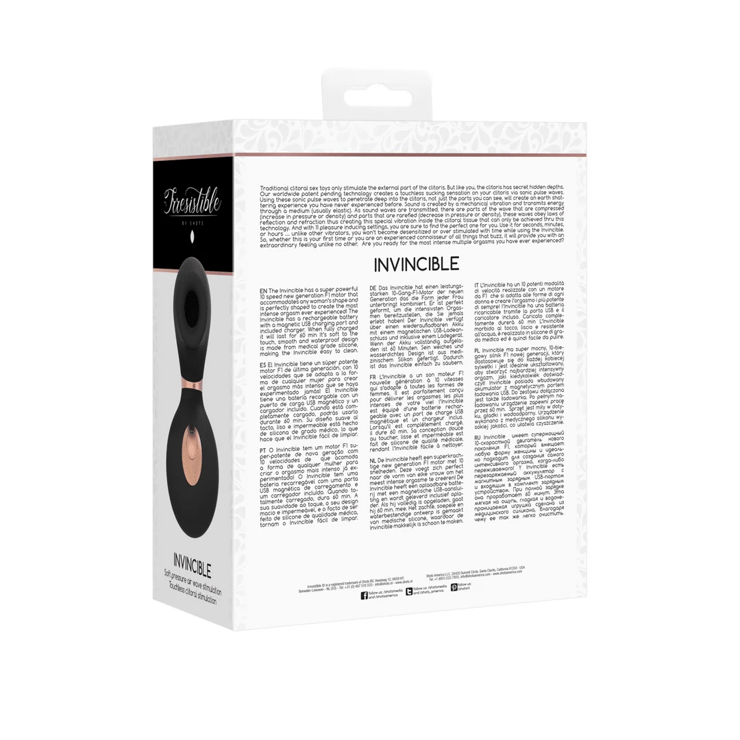 Vibrador de clítoris con 10 velocidades, irresistible e invencible, rosa, de prueba, Irresistible by Shots - Imagen 7