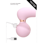 Vibrador de clítoris con 10 velocidades, irresistible e invencible, rosa, de prueba, Irresistible by Shots - Imagen 4