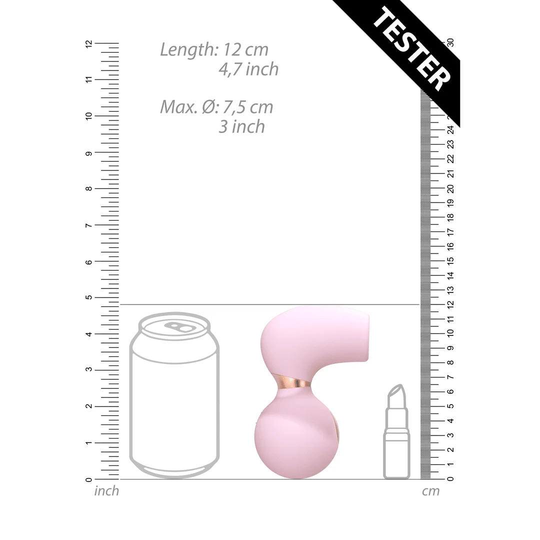 Vibrador de clítoris con 10 velocidades, irresistible e invencible, rosa, de prueba, Irresistible by Shots - Imagen 6