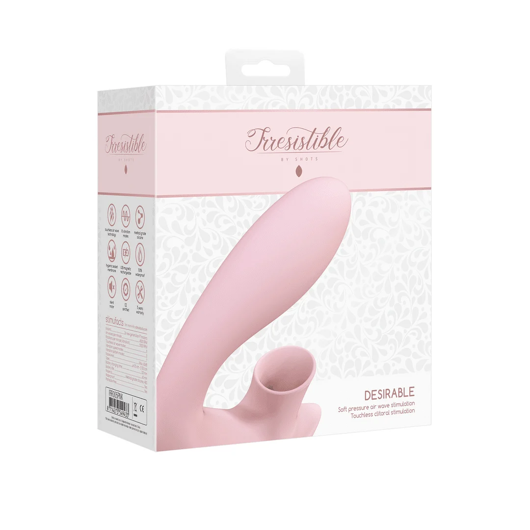 Vibrador de succión – Vibrador de punto G – Gewenst - Vibrador flexible de pulsos de aire Irresistible by Shots - Imagen 7