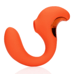 Vibrador de presión de aire – Vibrador para el punto G – Vibrador para el punto G con ondas pulsantes clitorianas – Untamed Orange Loveline by Shots - Imagen 5