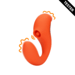 Vibrador de presión de aire – Vibrador para el punto G – Vibrador para el punto G con ondas pulsantes clitorianas – Untamed Orange Loveline by Shots - Imagen 12