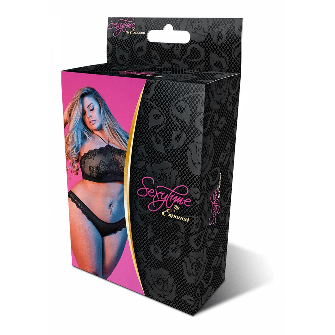 Conjunto bandeau Magic Silk con tirantes halter - Imagen 1