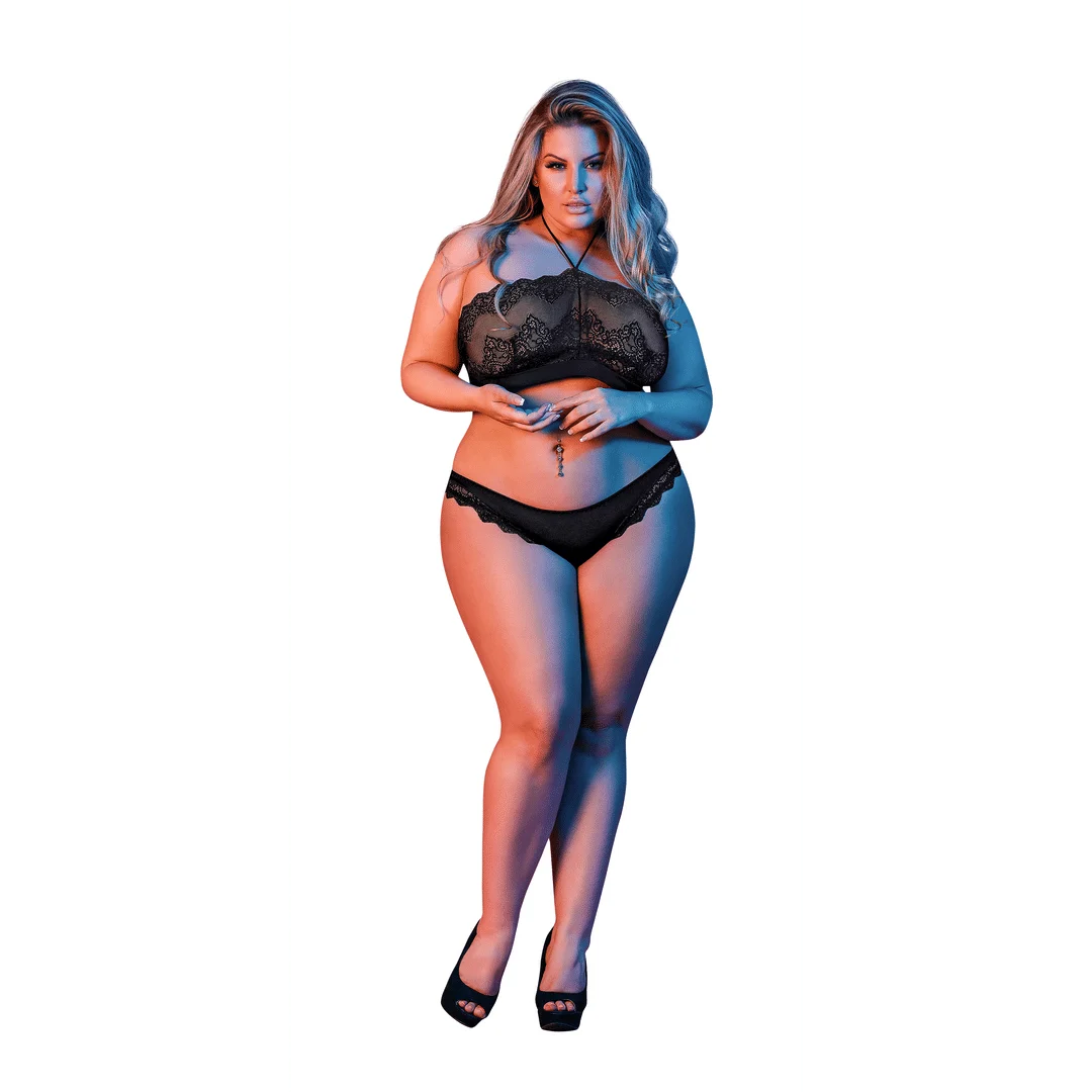 Conjunto bandeau Magic Silk con tirantes halter - Imagen 6