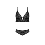 Bralette y braguita de encaje Magic Silk, negro, 2X - Imagen 10