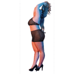 Top halter de tul de lunares y minifalda de Magic Silk - Imagen 2