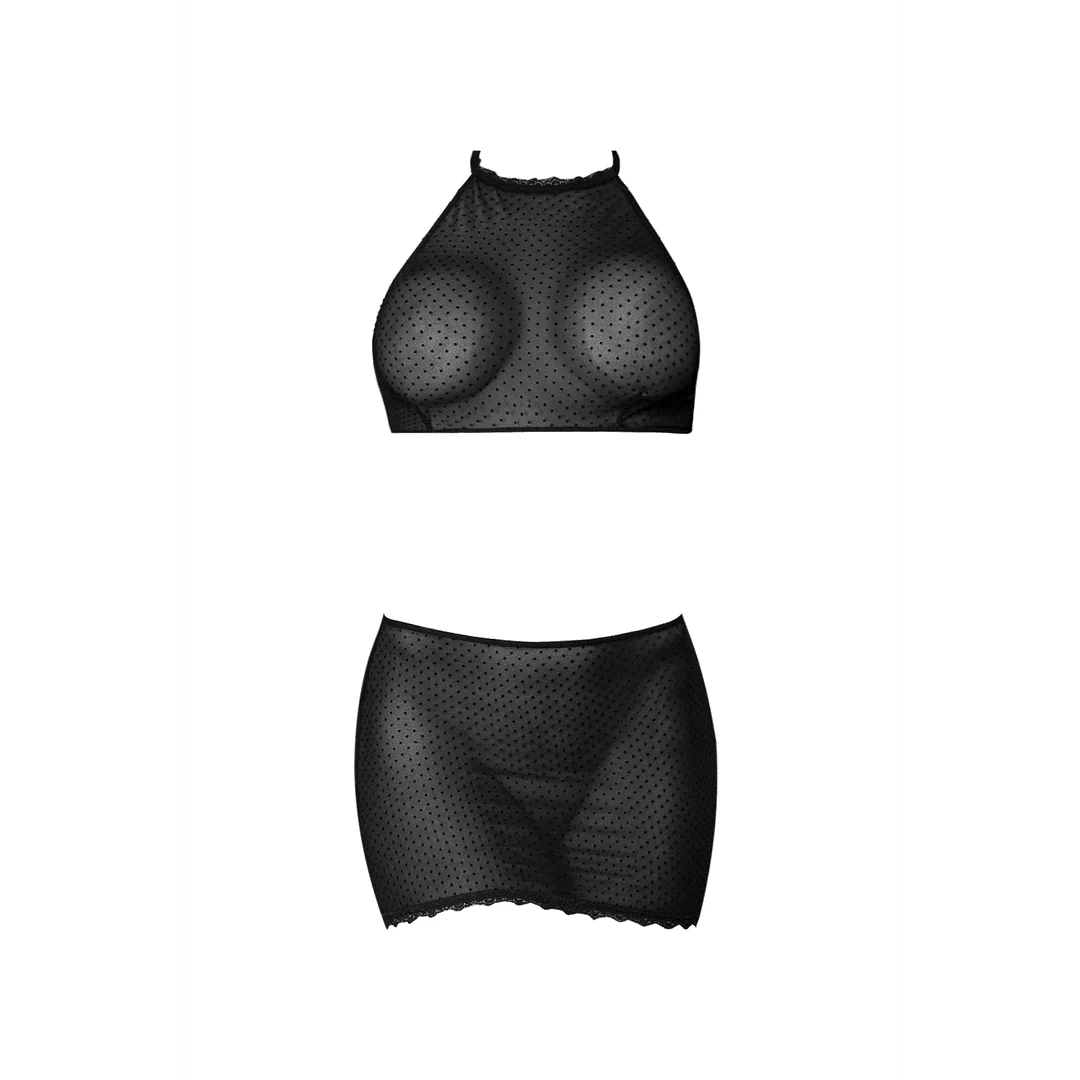 Top halter de tul de lunares y minifalda de Magic Silk - Imagen 16