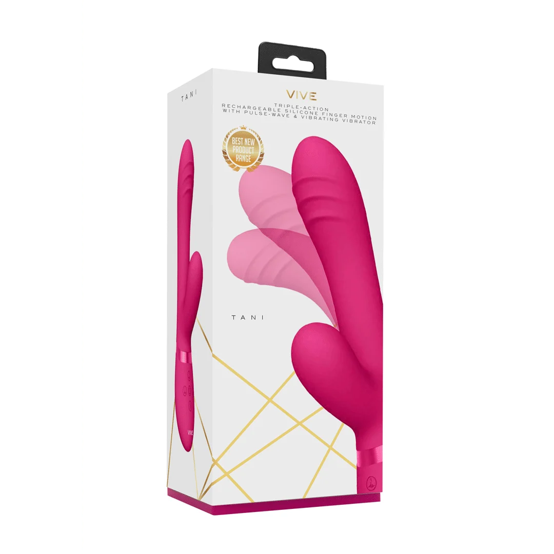 VIVE041PNK_1_1 Vibrador de ondas de aire, vibrador para el punto G, Tani Finger Motion con vibrador Pulse-Wave VIVE by Shots - Imagen 1