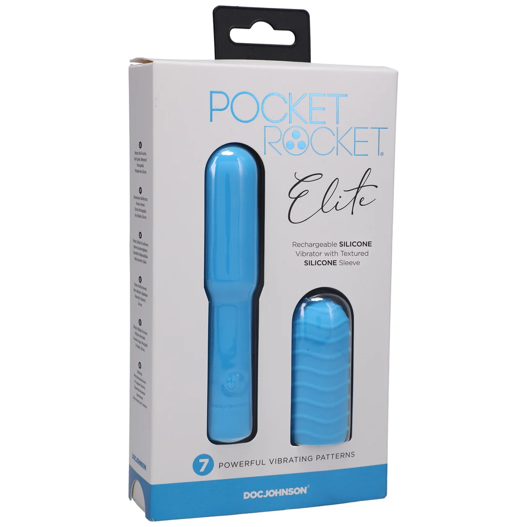 Mini vibrador Pocket Rocket Elite de Doc Johnson - Imagen 1