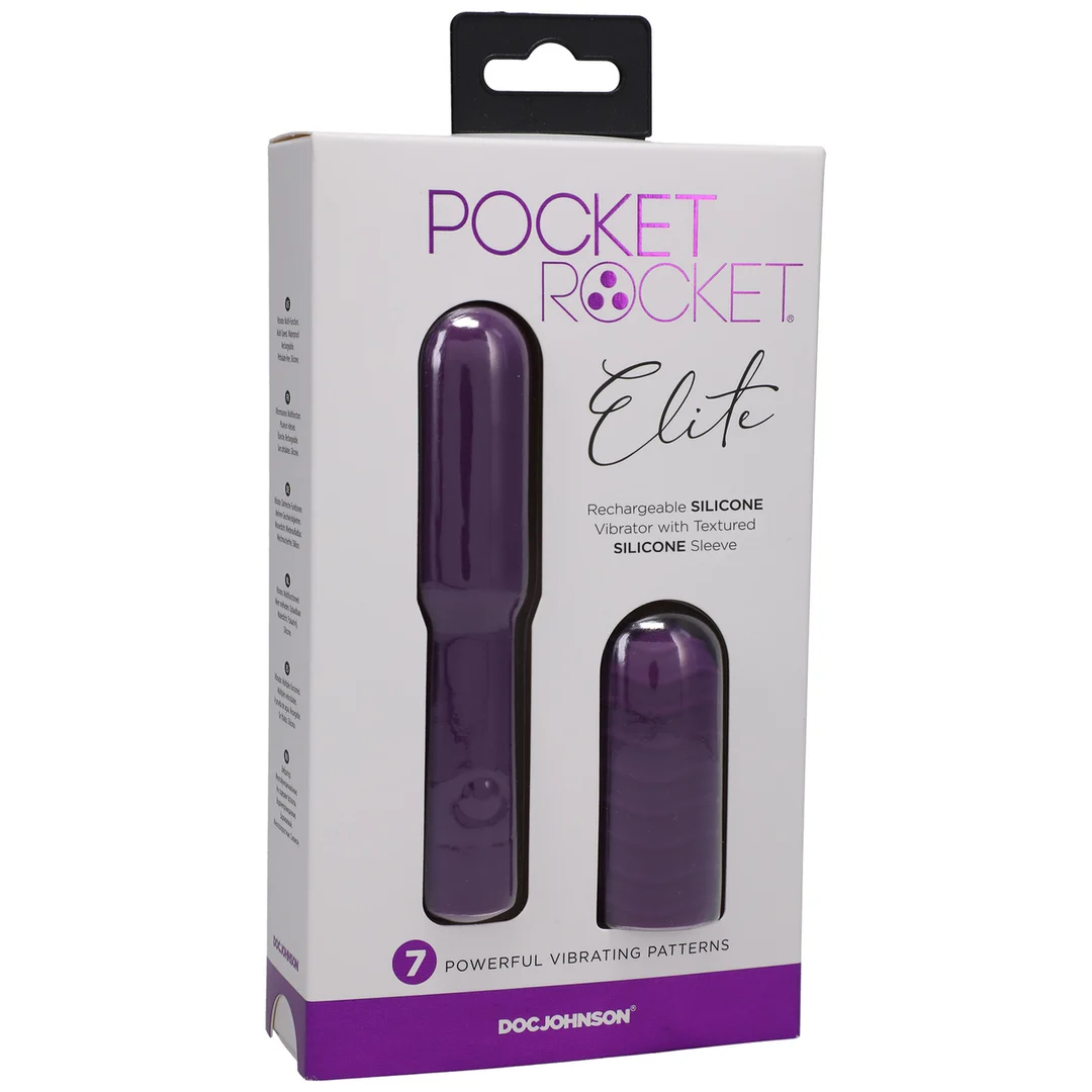 Mini vibrador Pocket Rocket Elite de Doc Johnson - Imagen 1