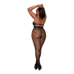 Body de red Dreamgirl Teddy negro, talla grande