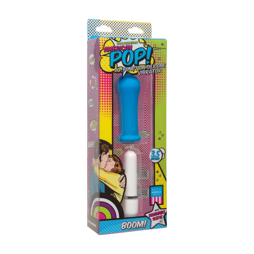 Vibrador con 10 modos e impermeable, American Pop Boom (Doc Johnson) - Imagen 1