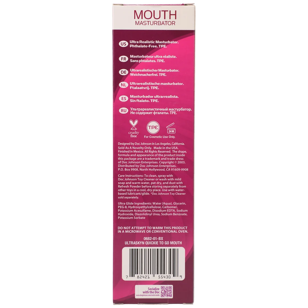 Masturbador oral con agarre acanalado – masturbador oral - Imagen 2