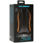 Stroker de silicona con vibración y calor Doc Johnson