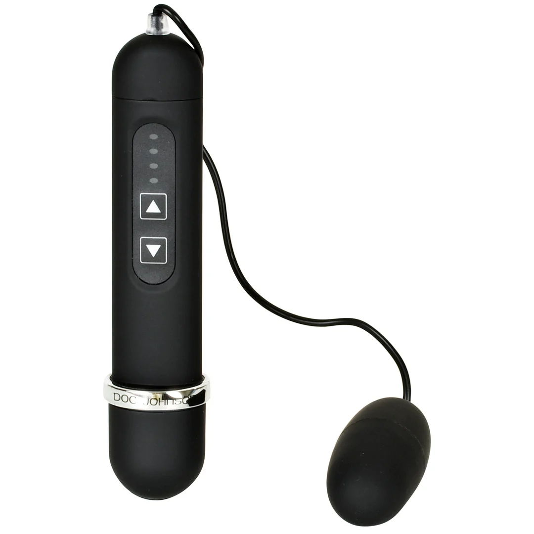 Vibrador tipo bala, varios modos de vibración, Doc Johnson, negro, Doc Johnson - Imagen 2