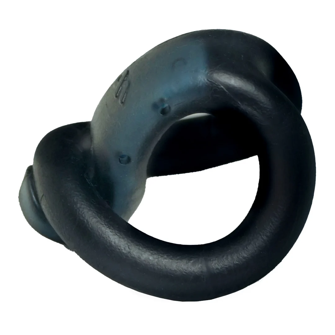 Anillo para el pene de TPE muy elástico, negro y azul - Imagen 3