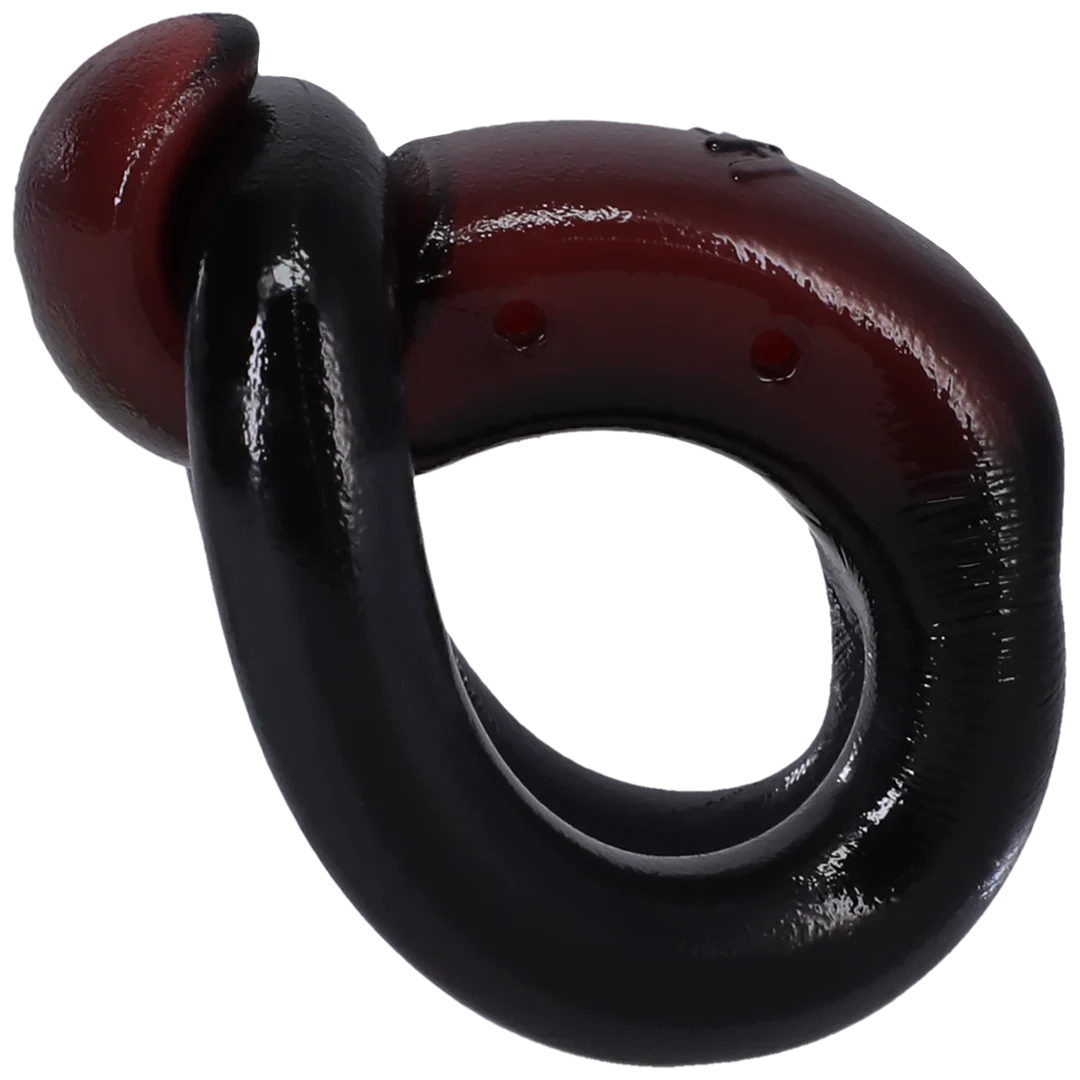 Anillo para el pene sin vibración con diseño asimétrico de gancho y bucle – expositor de 4 unidades - Imagen 6