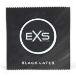 Condones EXS Black de látex, 100 unidades