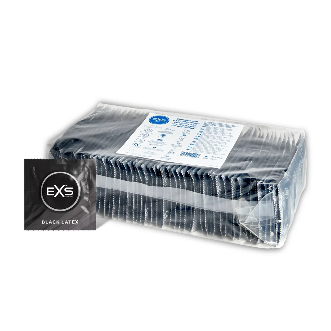 Condones EXS Black de látex, 100 unidades - Imagen 3
