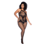 Bodystocking floral negro Mapalé - Imagen 2