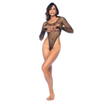 Body de rejilla Mapalé de manga larga - Imagen 2