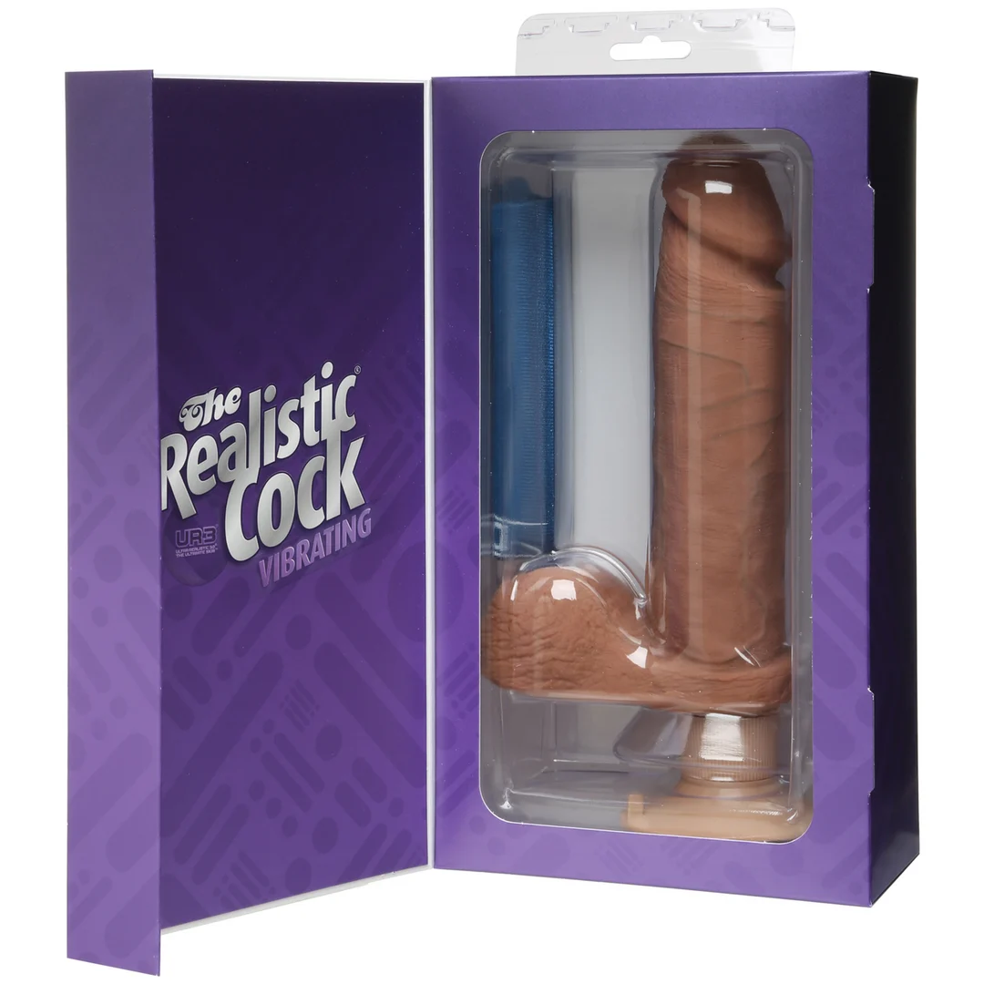 Vibrador realista de UR3® de doble densidad con ventosa, de Doc Johnson - Imagen 1