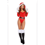 Disfraz con body con capucha para un look navideño de lencería de fantasía – Desirelle - Imagen 2