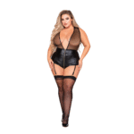 Body sexy con cremallera y ligueros para un look curvy – Dreamgirls - Imagen 4