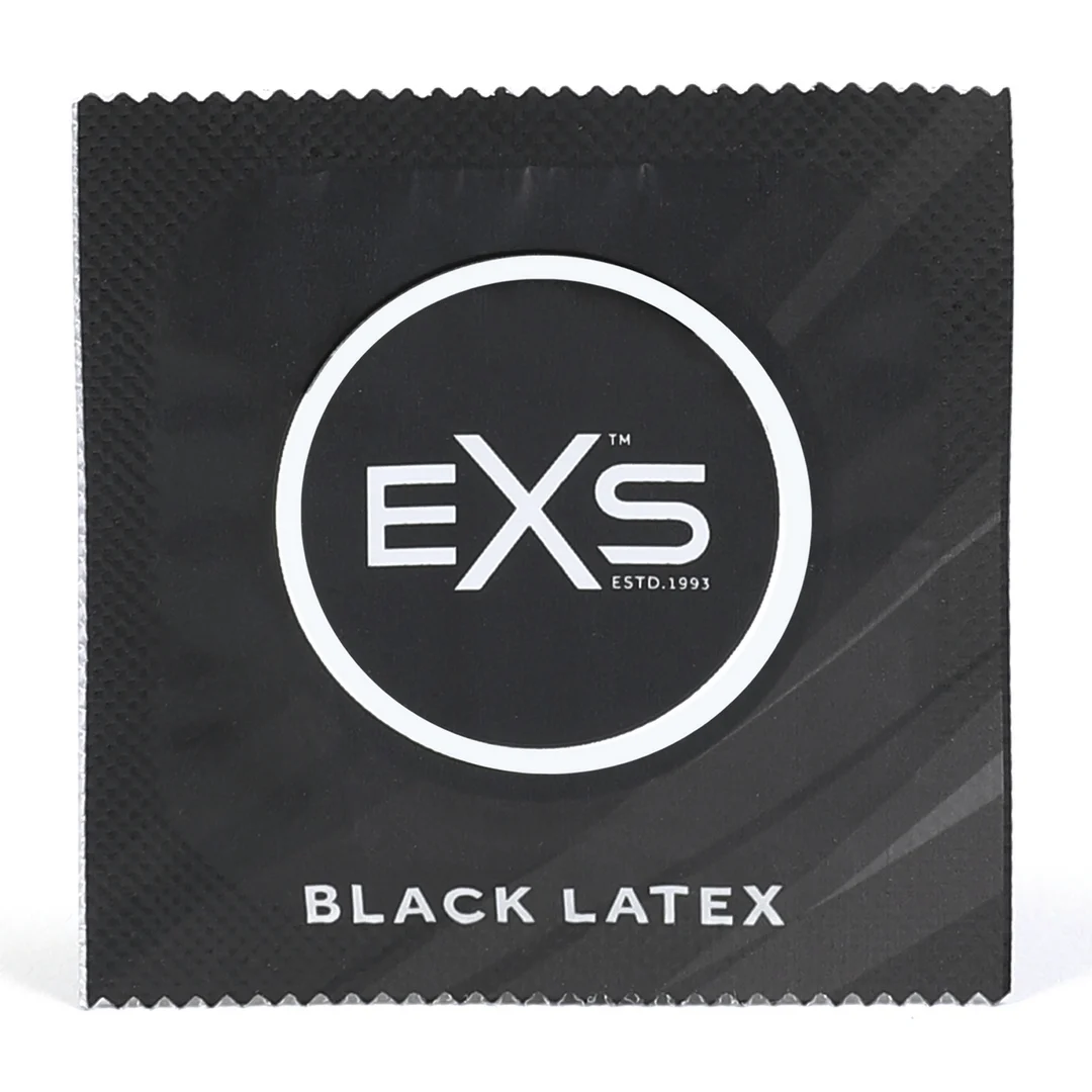 Preservativos EXS Black de látex, 12 unidades - Imagen 1