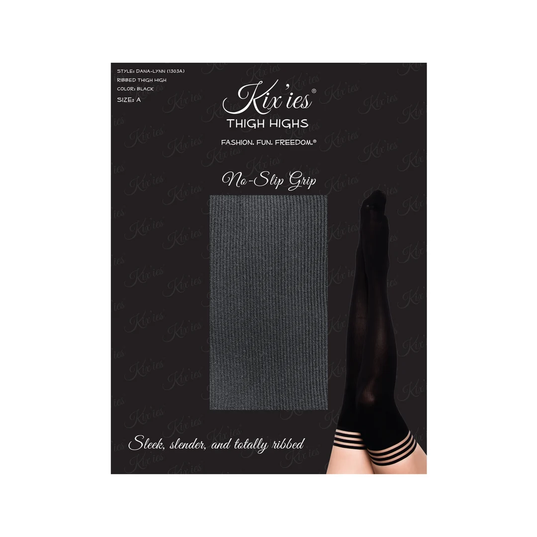Medias de sujeción Dana Lynn negras de Kix'ies - Imagen 1