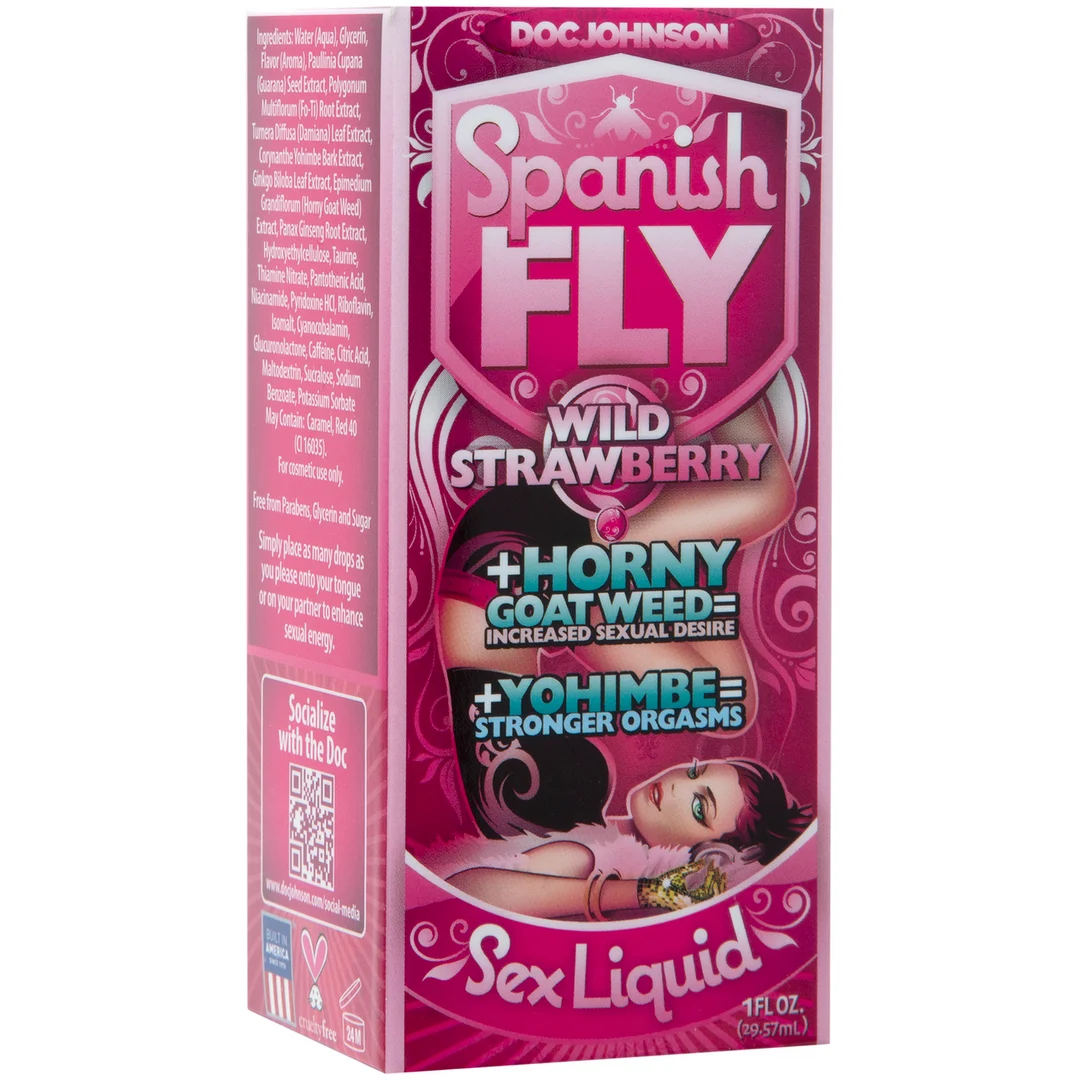 Sex Drops de Doc Johnson con sabor a fresa silvestre - Imagen 1