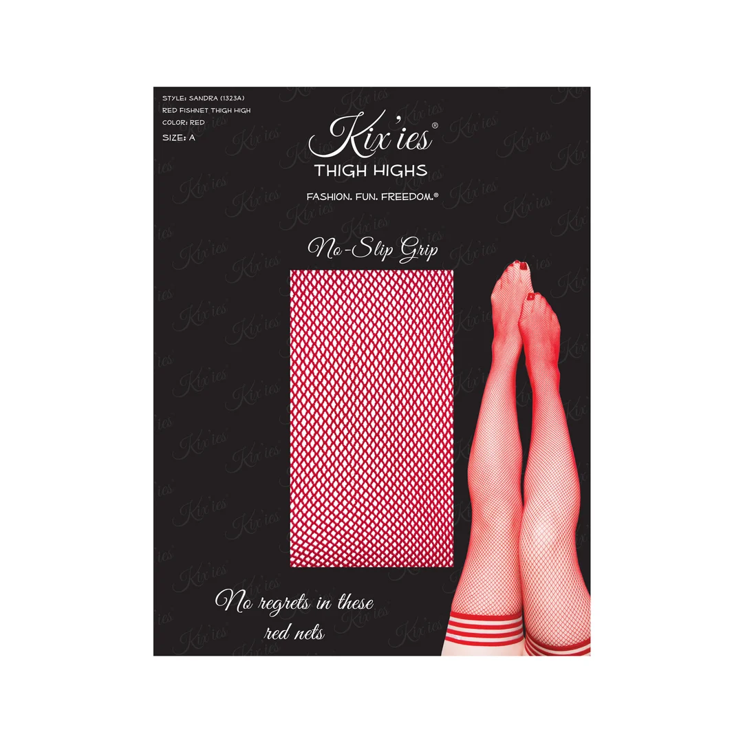 Medias de red rojas Sandra de Kix'ies hasta el muslo - Imagen 13