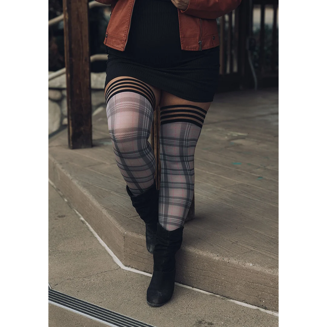 Calcetines hasta la rodilla Kix'ies Lori en gris - Imagen 3
