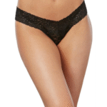 Tanga de encaje negro Dreamgirl - Imagen 2