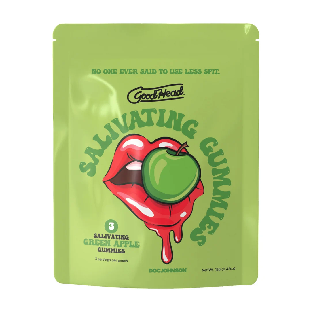 Gominolas estimulantes de la salivación de manzana verde, expositor de 24 unidades, 12 gr, Goodhead - Imagen 5