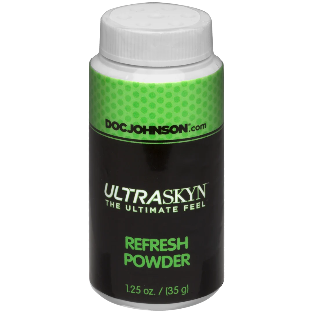 Polvo para masturbadores ULTRASKYN, polvo refrescante de mantenimiento, sin género, Doc Johnson, frasco de 1 onza - Imagen 1