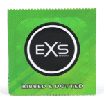 Preservativos EXS 3 in 1 ribbed, dotted y acampanados, 144 unidades