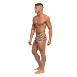 Slip para hombre, ropa interior sexy masculina con estampado Pride y bolsa anatómica de Male Power - Imagen 2