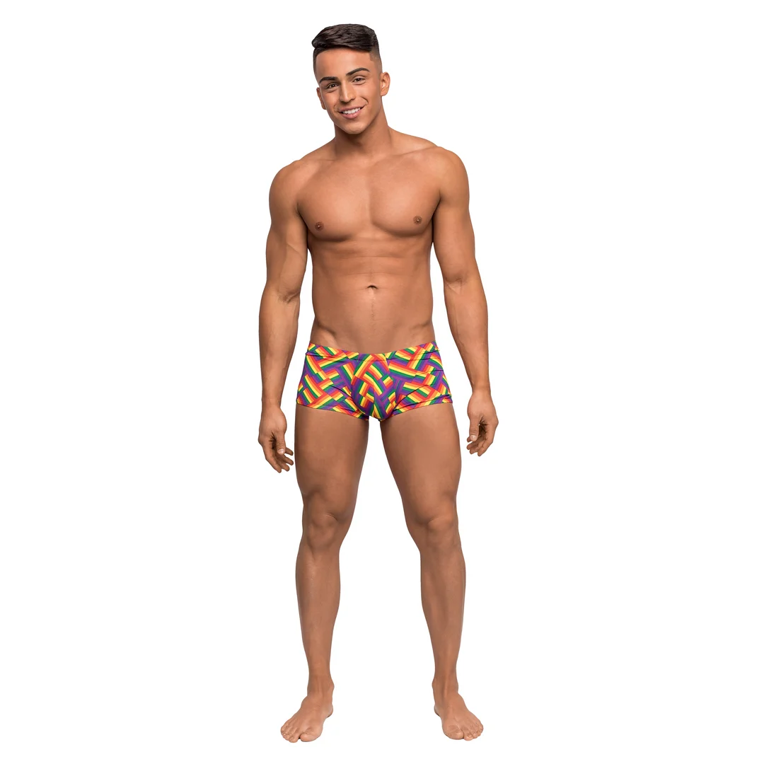 Slip para hombre, ropa interior sexy masculina con estampado Pride y bolsa anatómica de Male Power - Imagen 9