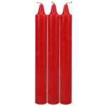 Velas japonesas de goteo, rojas, sensaciones cálidas seguras para la piel, aptas para todos los géneros, Doc Johnson, 3 unidades - Imagen 2
