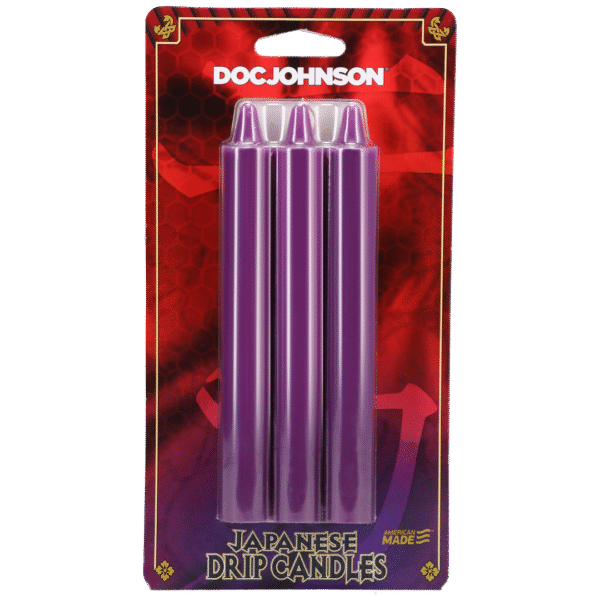 Velas de goteo japonesas moradas