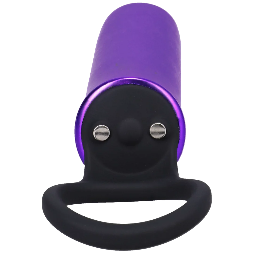 Vibrador Doc Johnson Power Play con anillo de agarre de silicona - Imagen 2