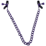 Pinzas BDSM ajustables para pezones, pinzas para pezones, moradas - Imagen 2